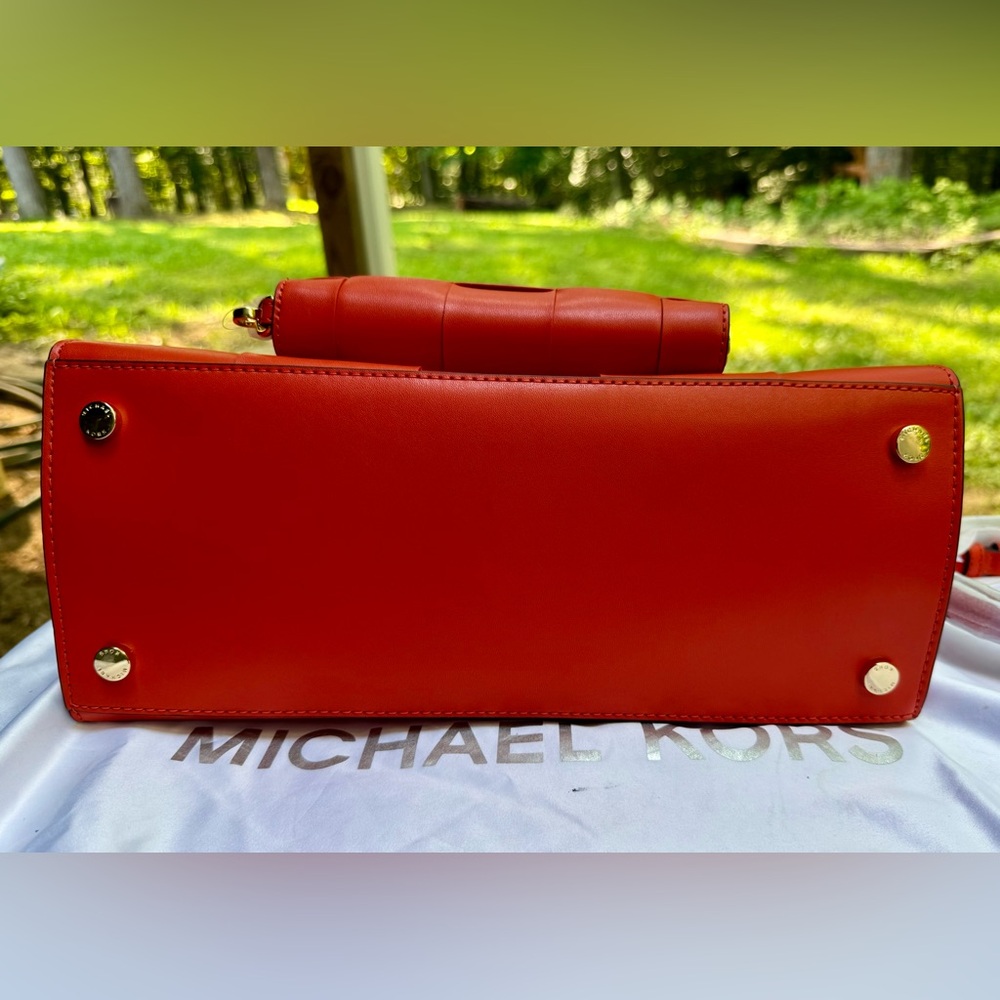 Michael Kors Bold Orange Satchel and Wallet Set - Picture 10 of 14